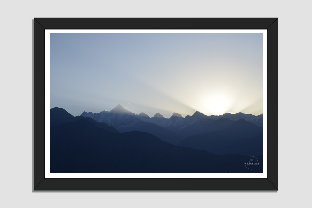 Himalayan Dawn: Silhouettes of Serenity