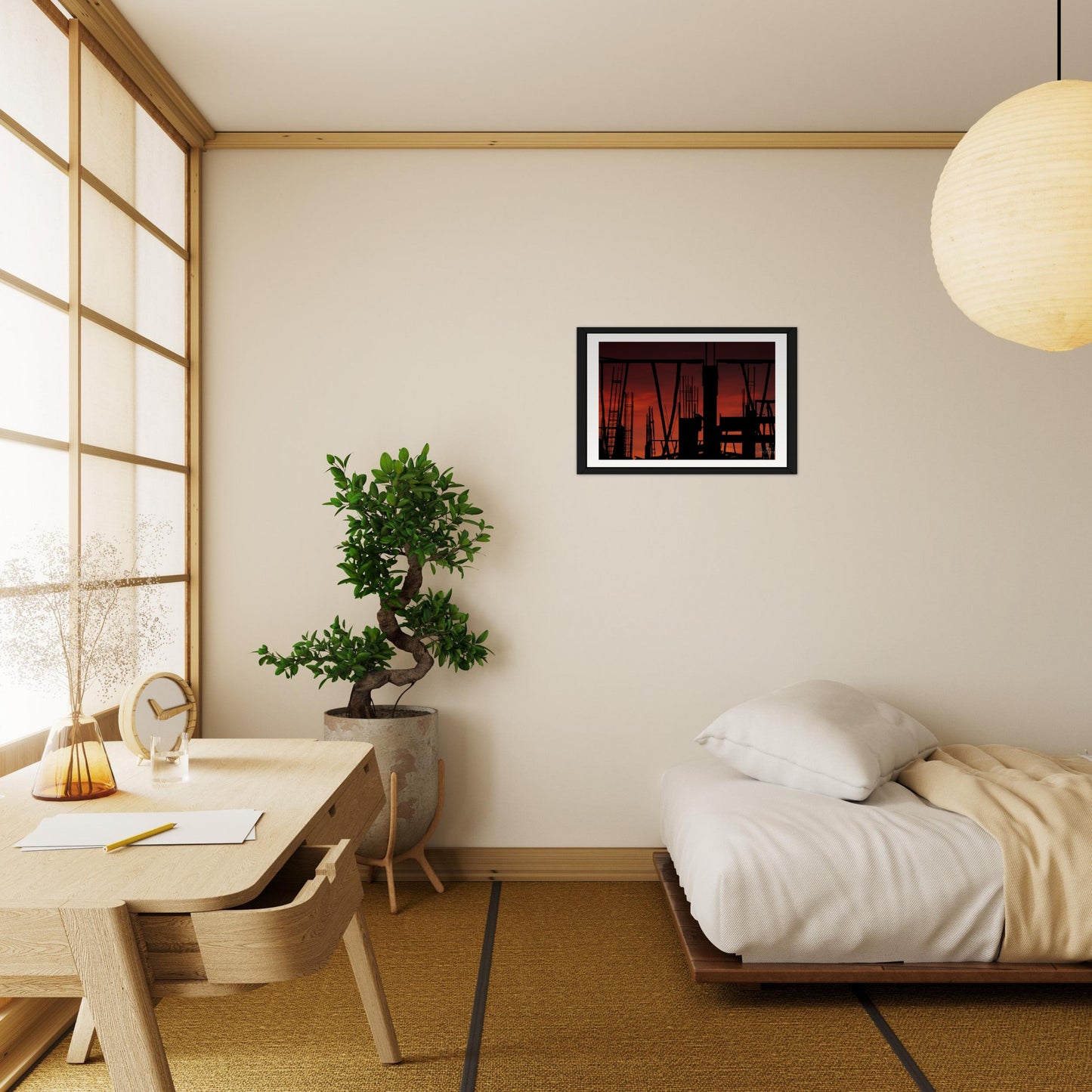Crimson Dreams: Silhouettes of Tomorrow