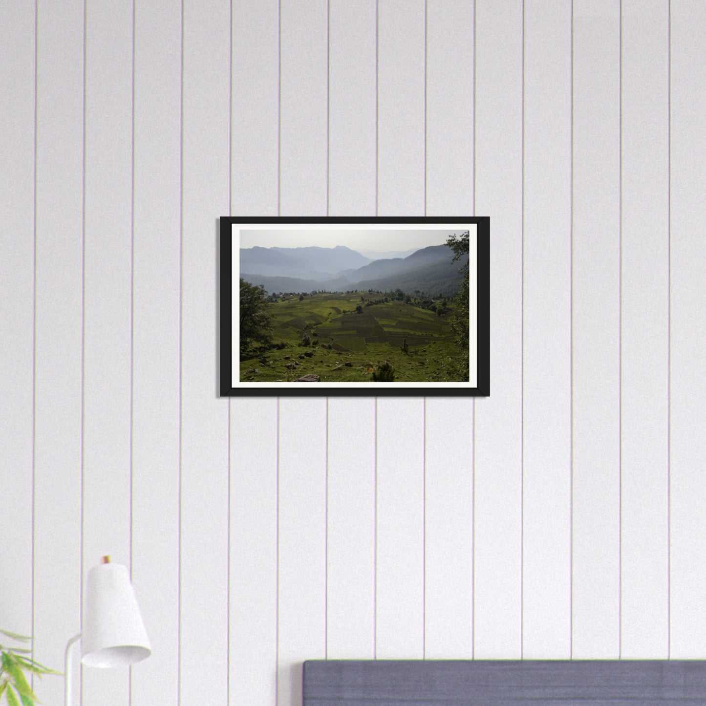 Mountain Mosaic: Terraced Fields and Misty Peaks
