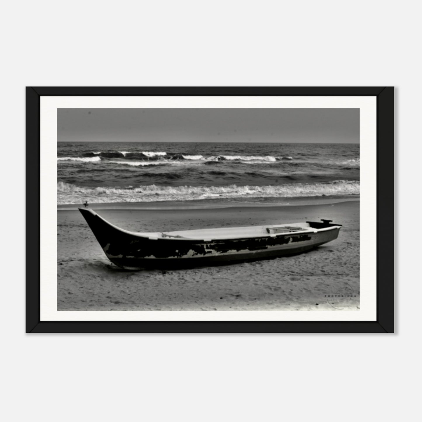 Shoreline Solitude: A Monochrome Meditation
