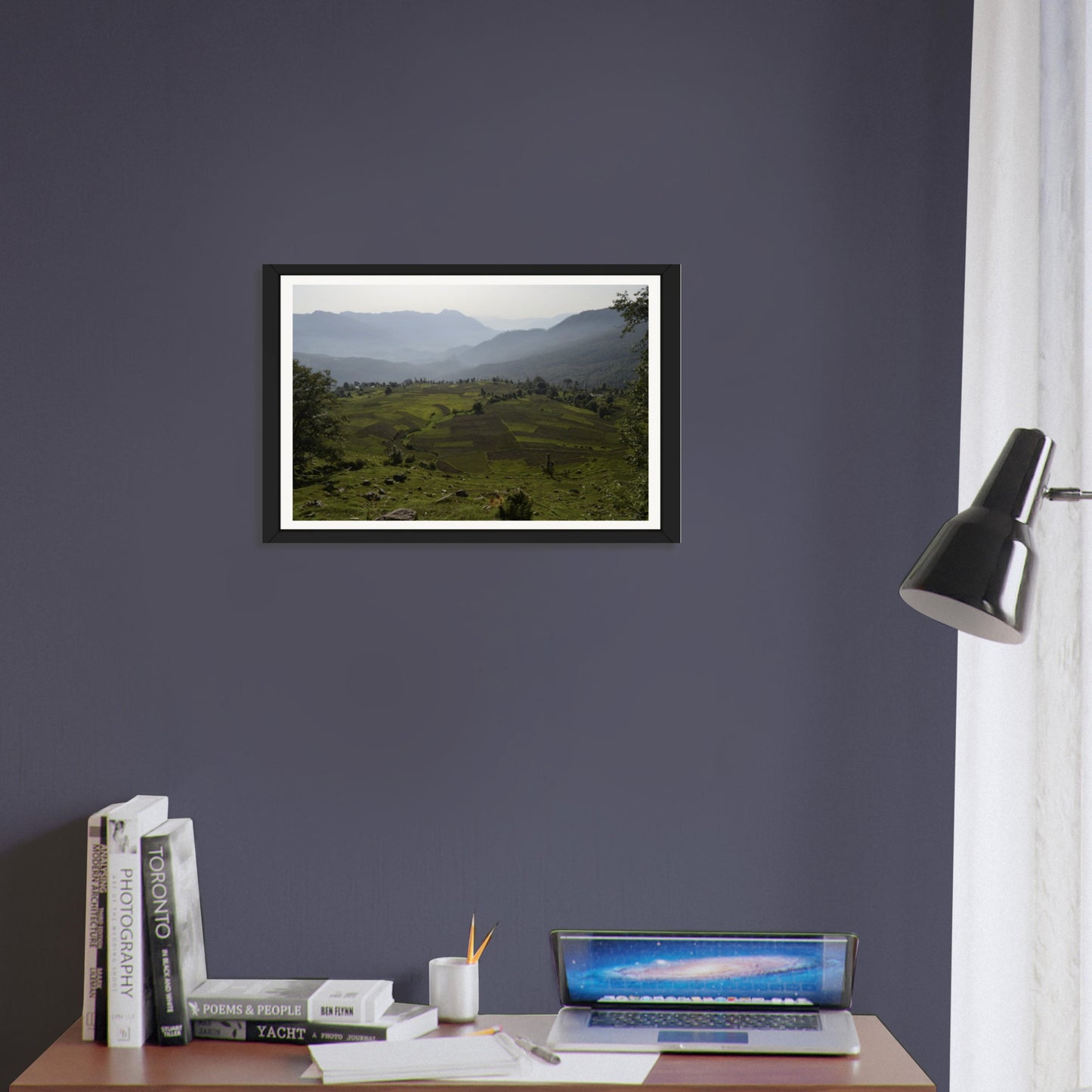 Mountain Mosaic: Terraced Fields and Misty Peaks