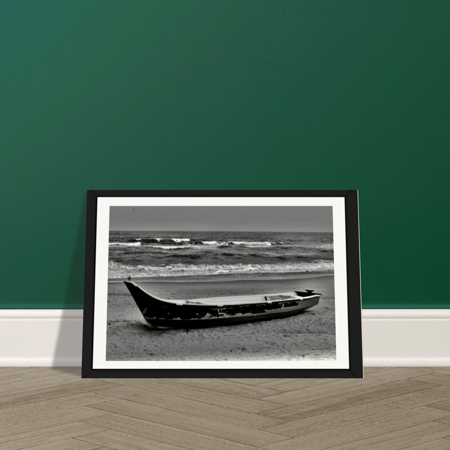 Shoreline Solitude: A Monochrome Meditation