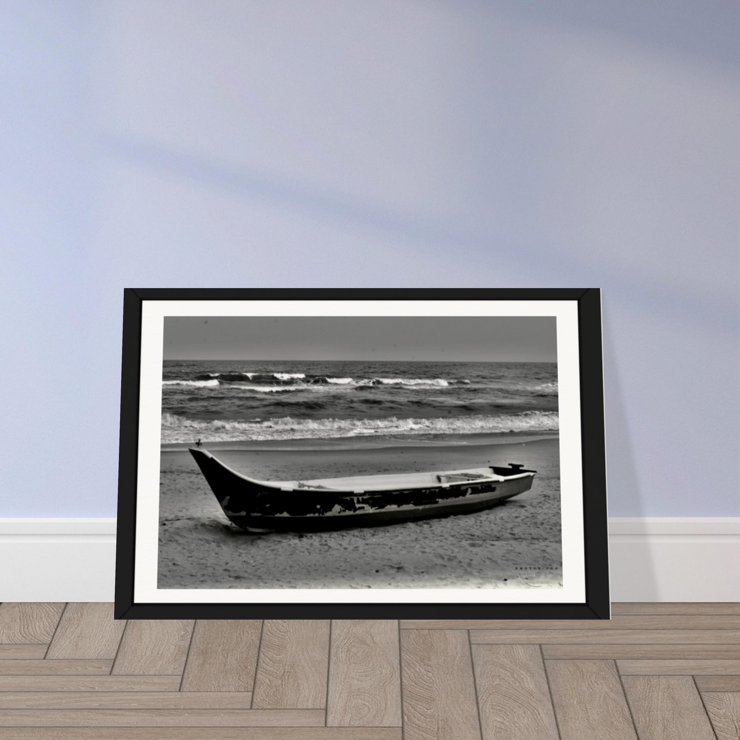 Shoreline Solitude: A Monochrome Meditation