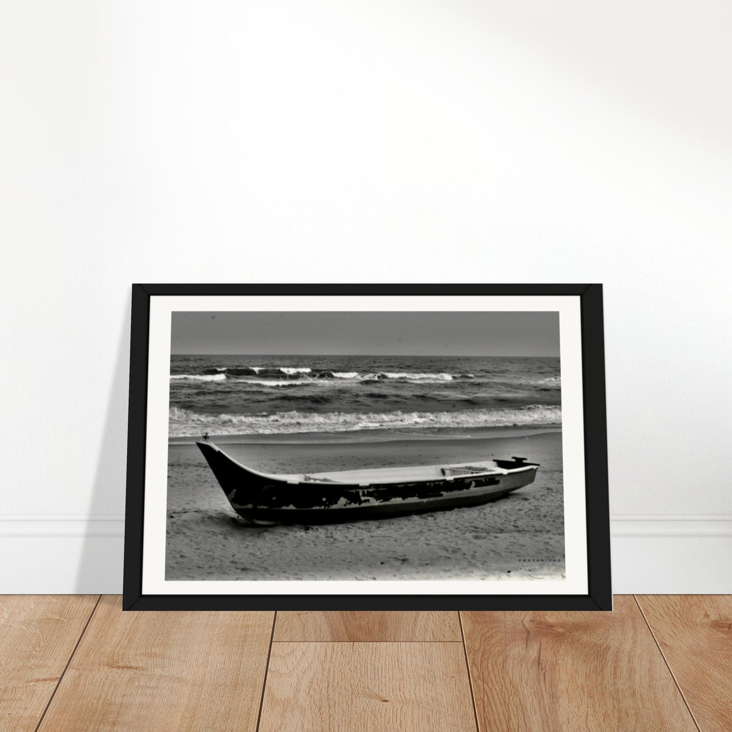 Shoreline Solitude: A Monochrome Meditation