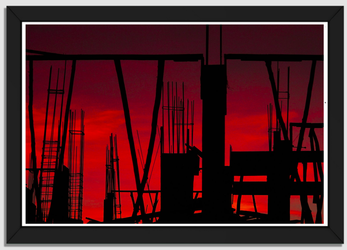 Crimson Dreams: Silhouettes of Tomorrow