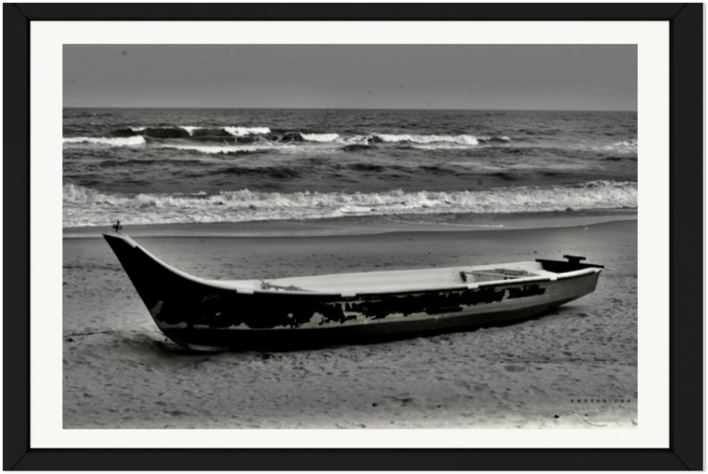 Shoreline Solitude: A Monochrome Meditation